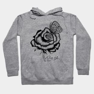 Rose and Butterfly. Hoodie